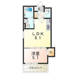 東花園駅 徒歩8分 2階の物件間取画像